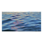Wavy Water Background Photo Card Template