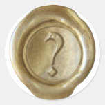 Wax Seal Monogram - Gold - Old English ? - Sticker