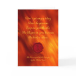 wax seal - REIKI & Precepts | fire red waves cards