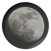 Waxing Gibbous Moon Dinner Plates