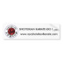 Way Of Life Shotokan Bumper Sticker