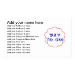Way to go! business card templates