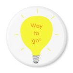 Way to go! Positive Affirmation light bulb magnets