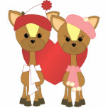 Wayne and Marie Deer Ornament photo sculptures