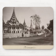 Wayzayanda monastery and pagodas at Moulmein Mouse Pad