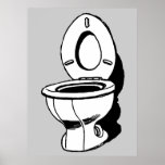 WC FLUSH TOILET posters