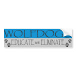 WD educate bumper stickers