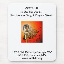 WDTF-lp FM Radio Mouse Pad