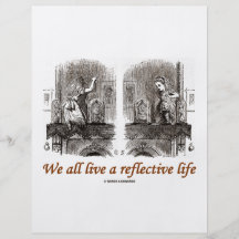We All Live A Reflective Life (Wonderland) Custom Flyer