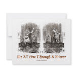 We All Live Through A Mirror (Wonderland) invitations