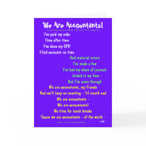 We Are Accountants! Double-sided Customisable cards