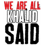 We Are All Khalid Said t-shirts