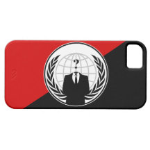 We Are Anonymous Anarchist Flag iPhone 5 Cover