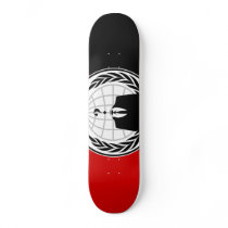 We Are Anonymous Anarchist Flag Custom Skate Board