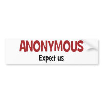 We Are Anonymous Bumper Sticker
