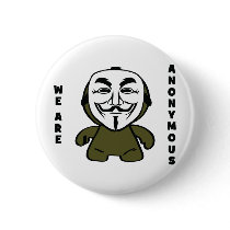 We Are Anonymous Pinback Button