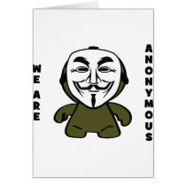 We Are Anonymous Greeting Card