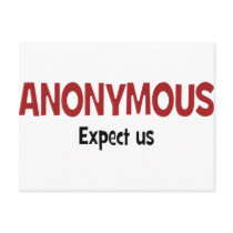 We Are Anonymous Postcard