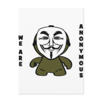 We Are Anonymous Postcard