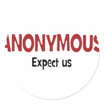 We Are Anonymous Round Sticker