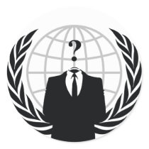 We Are Anonymous Round Stickers