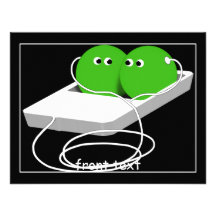 We Are Like Two Peas In A Pod Custom Invite