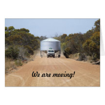 We are moving! card