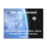 We are moving postcards