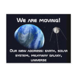 We are moving postcards