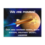 We are moving postcards