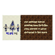 We Are One Custom Photo Card