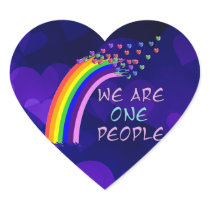We Are One People Sticker
