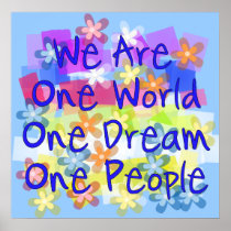 We Are One World Print