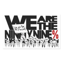 We Are The 99% - Occupy Wall-Street Rectangular Stickers