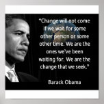 We are the Change that we seek posters