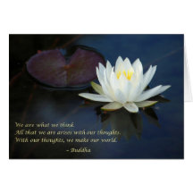 We Are What We Think Greeting Card