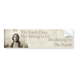 We belong to the earth bumper sticker