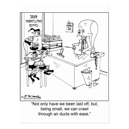 We can crawl through air ducts with ease. post card