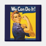 We Can Do It! Rosie the Riveter Vintage WW2 Fridge Magnets