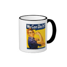 We Can Do It! Rosie the Riveter Vintage WW2 Mugs