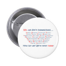 We Don't Homeschool Pinback Button