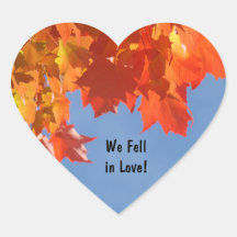 We Fell in Love! stickers Wedding Invitations Card