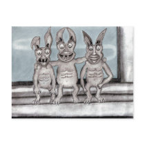 We Gargoyles Three Postcards