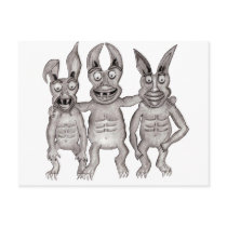 We Gargoyles Three Postcards (2)