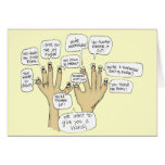We Glove You Inspiration Cartoon Fingers cards