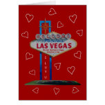 We Got Married in VEGAS Valentine's Day Card