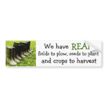We have a REAL farm! - Gumboots Photo bumper stickers