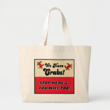 We Have Crabs! Canvas Bags