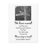 We have moved postcard