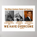 We Have Overcome Historical Obama Poster posters